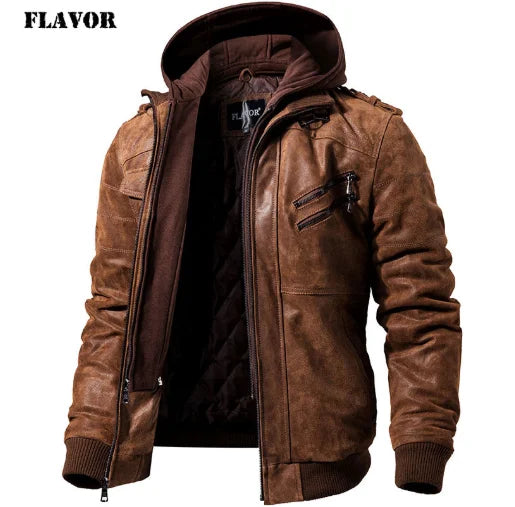 Jaqueta Masculina de Couro