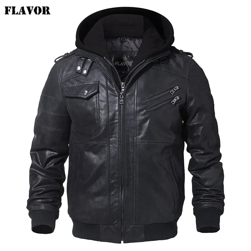 Jaqueta Masculina de Couro