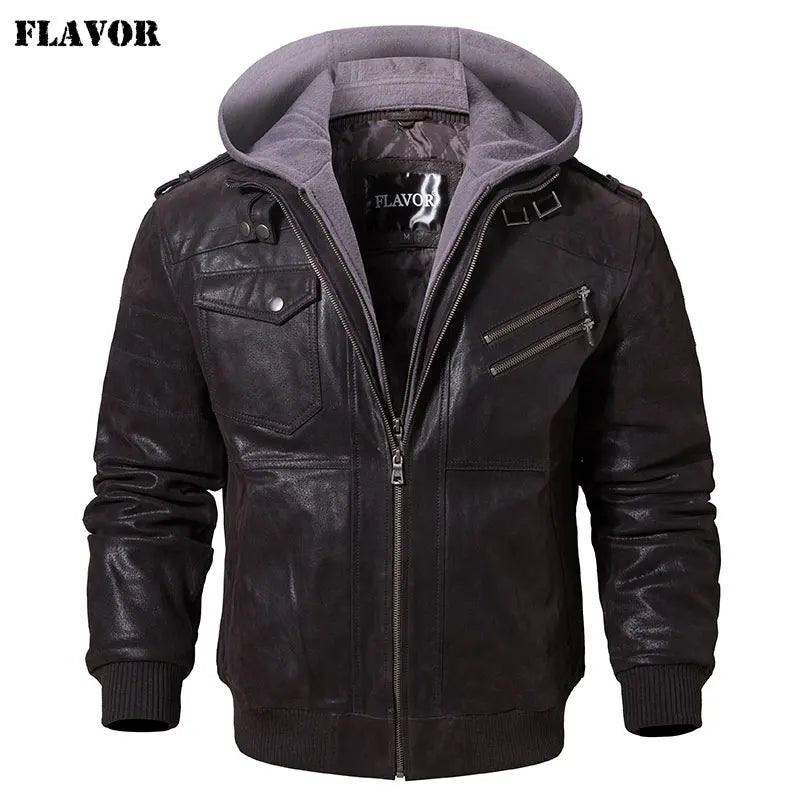 Jaqueta Masculina de Couro