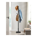 Perchero de Madera Maciza VASAGLE — De pie, con 8 Ganchos, Altura Ajustable