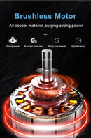 Hidrolimpiadora inalámbrica de alta presión EAFC: motor sin escobillas, 100 bares y batería de 20 000 mAh