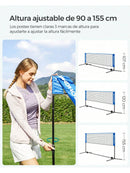 Red de Bádminton/Vóley Playa SONGMICS 4 m — Altura Ajustable y Portátil