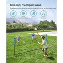 Red de Bádminton/Vóley Playa SONGMICS 4 m — Altura Ajustable y Portátil