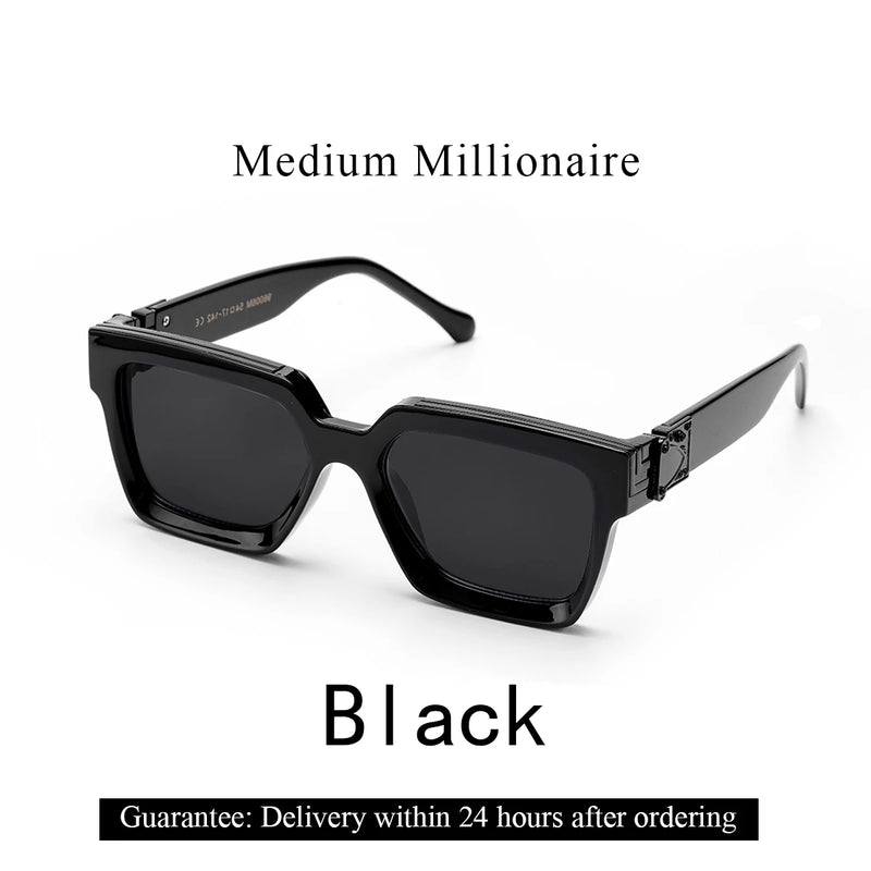 Ruiao Gafas de Sol Retro Black