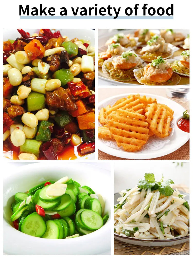 8 en 1 Cortador Multifuncional de Verduras – Rallador, Rebanador y Pelador