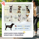 Carrito plegable para perros PawHut: ruedas universales, ideal para perros medianos
