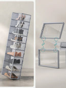 👟 SONGMICS Fundas Apilables para Zapatos – Plegables, Compatibles hasta la Talla 46 (UK 11)