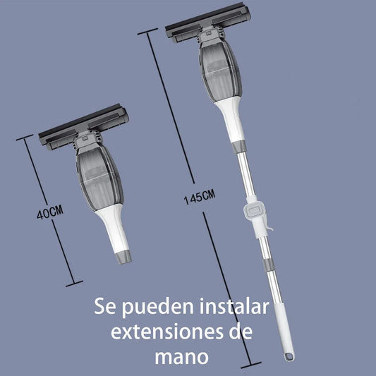 Limpiador de cristales eléctrico con extensión telescópica (90–105 cm) – MicroData
