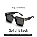 Ruiao Gafas de Sol Retro Black