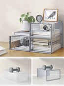 👟 SONGMICS Fundas Apilables para Zapatos – Plegables, Compatibles hasta la Talla 46 (UK 11)