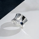 Set de Anillos Abiertos Geométricos Dorados