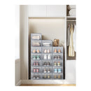 👟 SONGMICS Fundas Apilables para Zapatos – Plegables, Compatibles hasta la Talla 46 (UK 11)