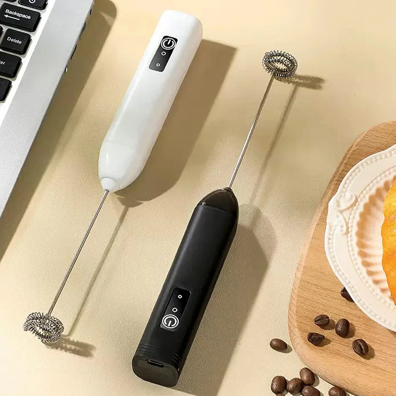Batidora eléctrica de mano: espumador de leche y batidora de cocina portátil