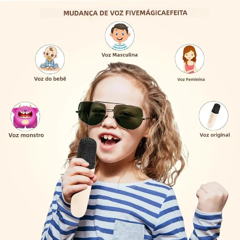 K12 Micrófono Karaoke Bluetooth Portátil